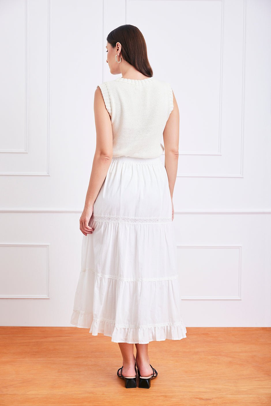 Colette Skirt in Off White - Che Cose Belle