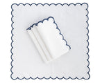 Scalloped Edge Linen Napkins