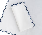 Scalloped Edge Linen Napkins