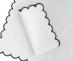 Scalloped Edge Linen Napkins