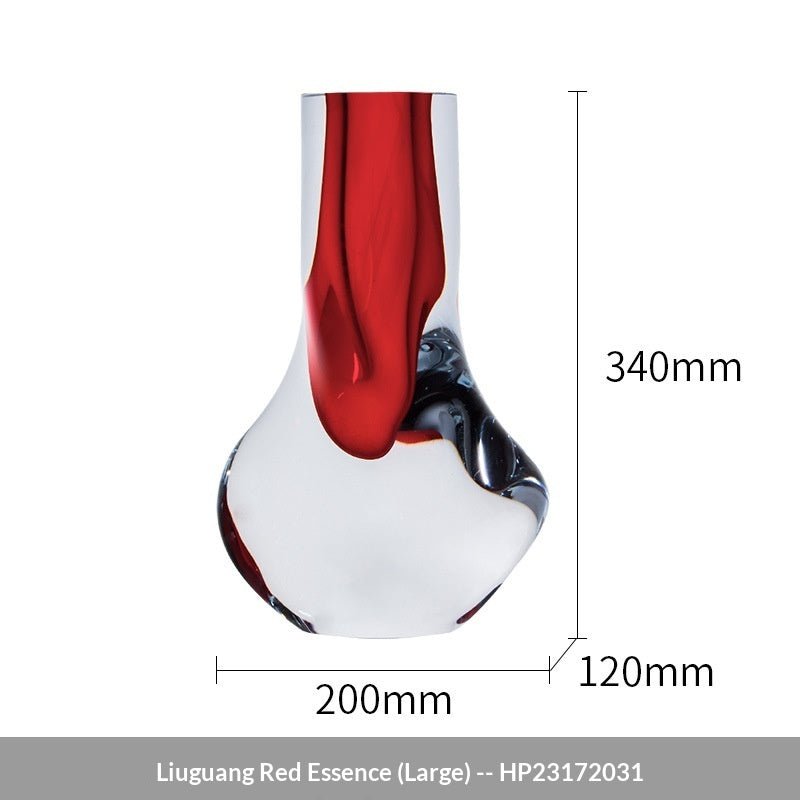 Colored Glass Vase Ornament Dining Table Flower Arrangement Decoration - Che Cose Belle