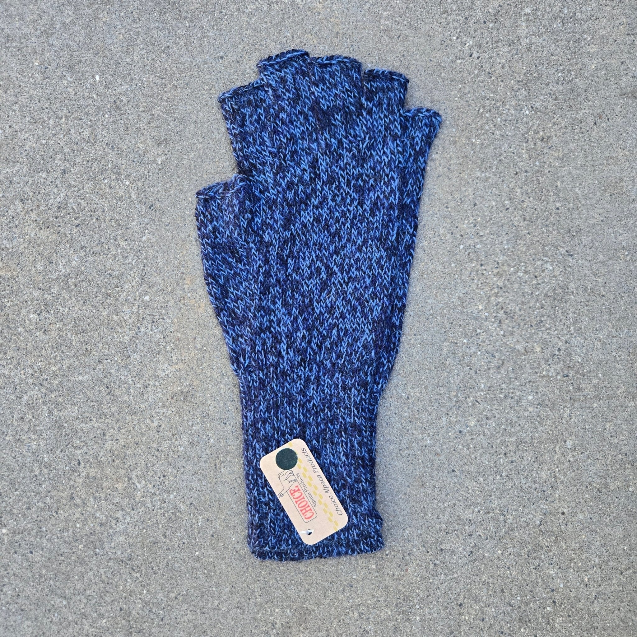 Colorful 100% Alpaca Fingerless Knit Alpaca Gloves - Che Cose Belle