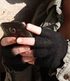 Colorful 100% Alpaca Fingerless Knit Alpaca Gloves - Che Cose Belle