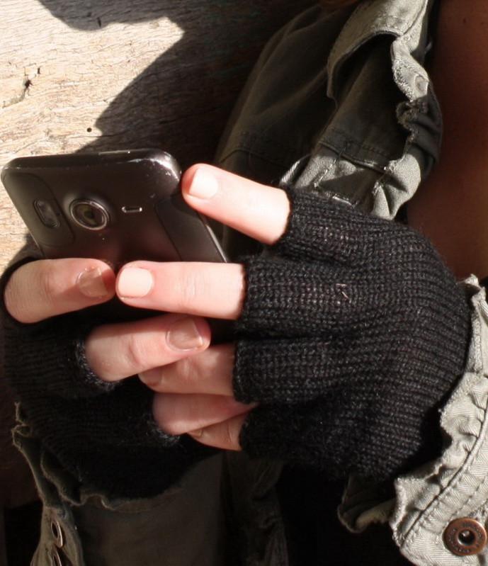 Colorful 100% Alpaca Fingerless Knit Alpaca Gloves - Che Cose Belle