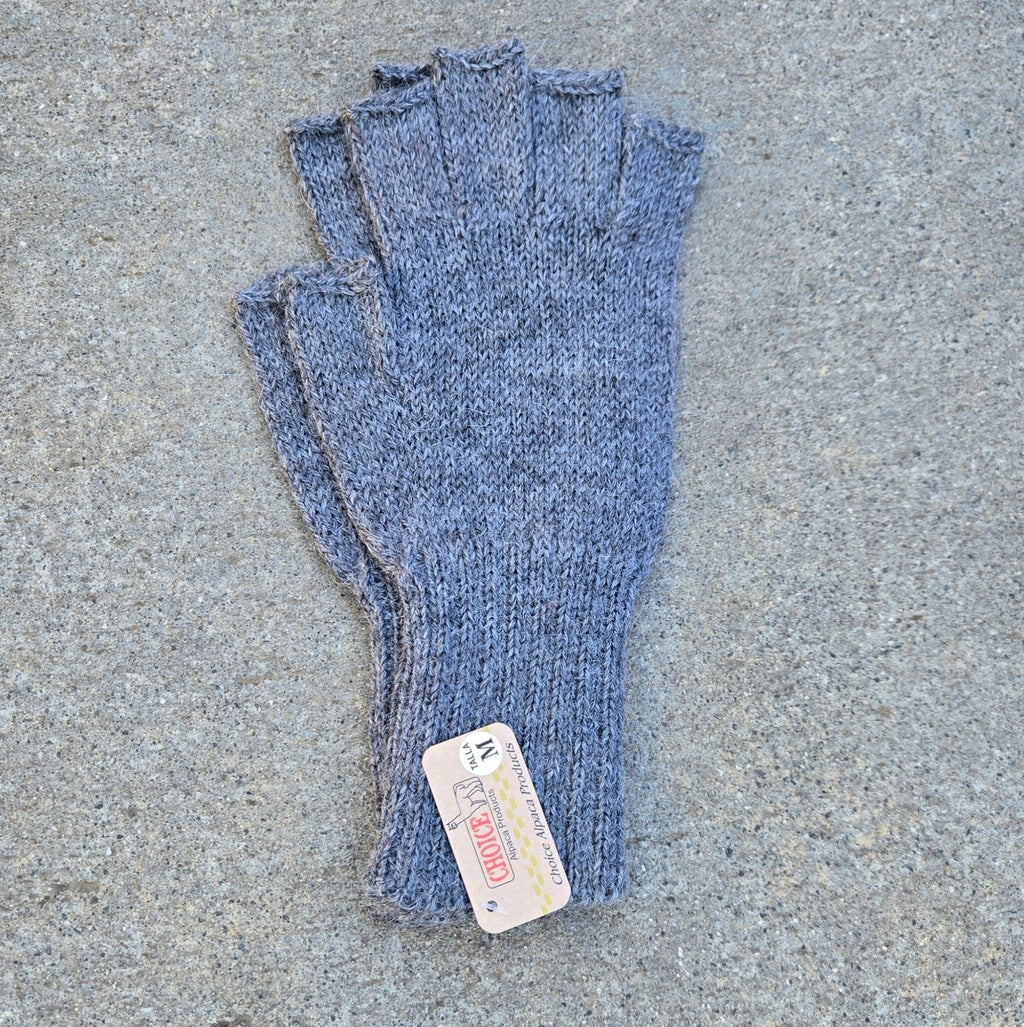 Colorful 100% Alpaca Fingerless Knit Alpaca Gloves - Che Cose Belle