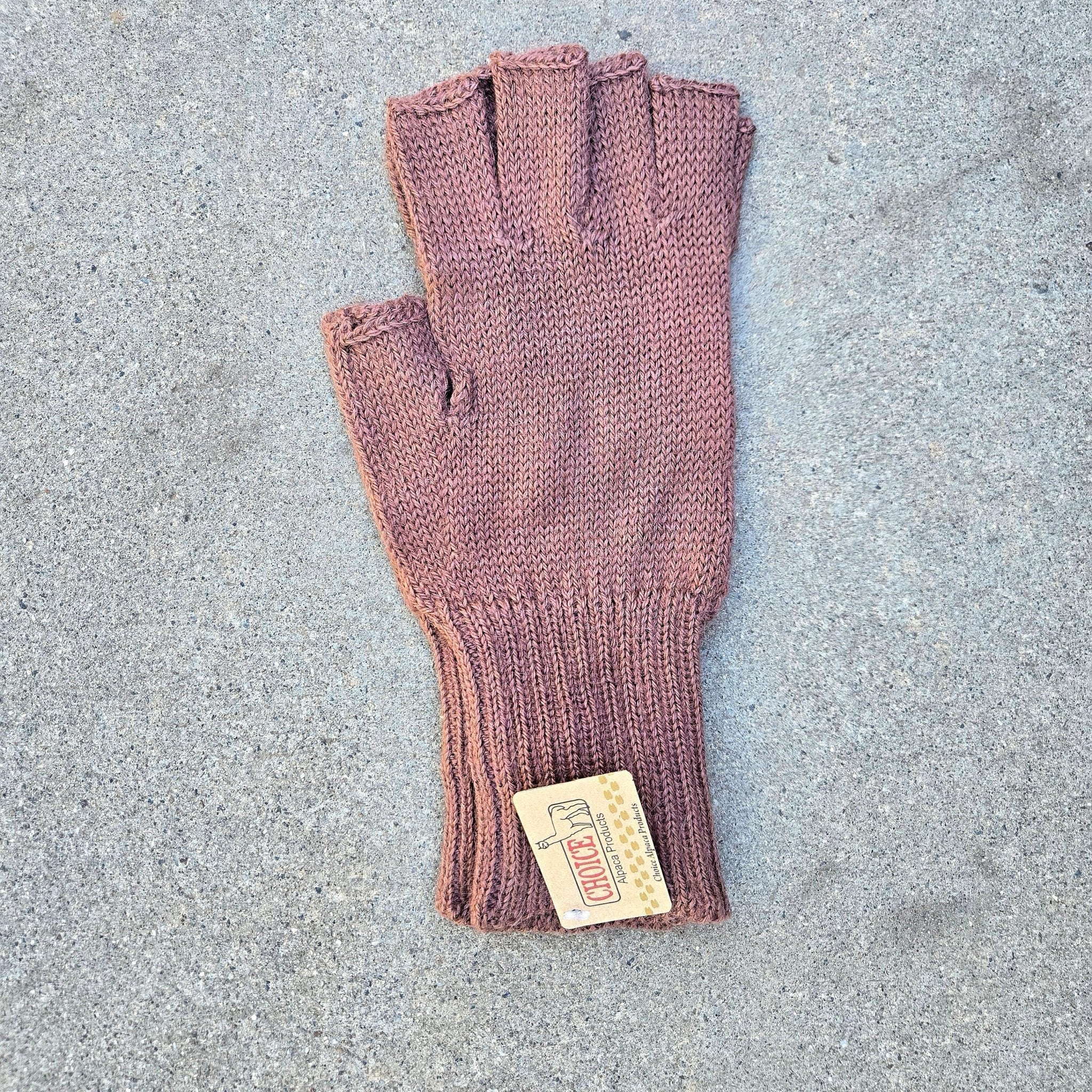 Colorful 100% Alpaca Fingerless Knit Alpaca Gloves - Che Cose Belle