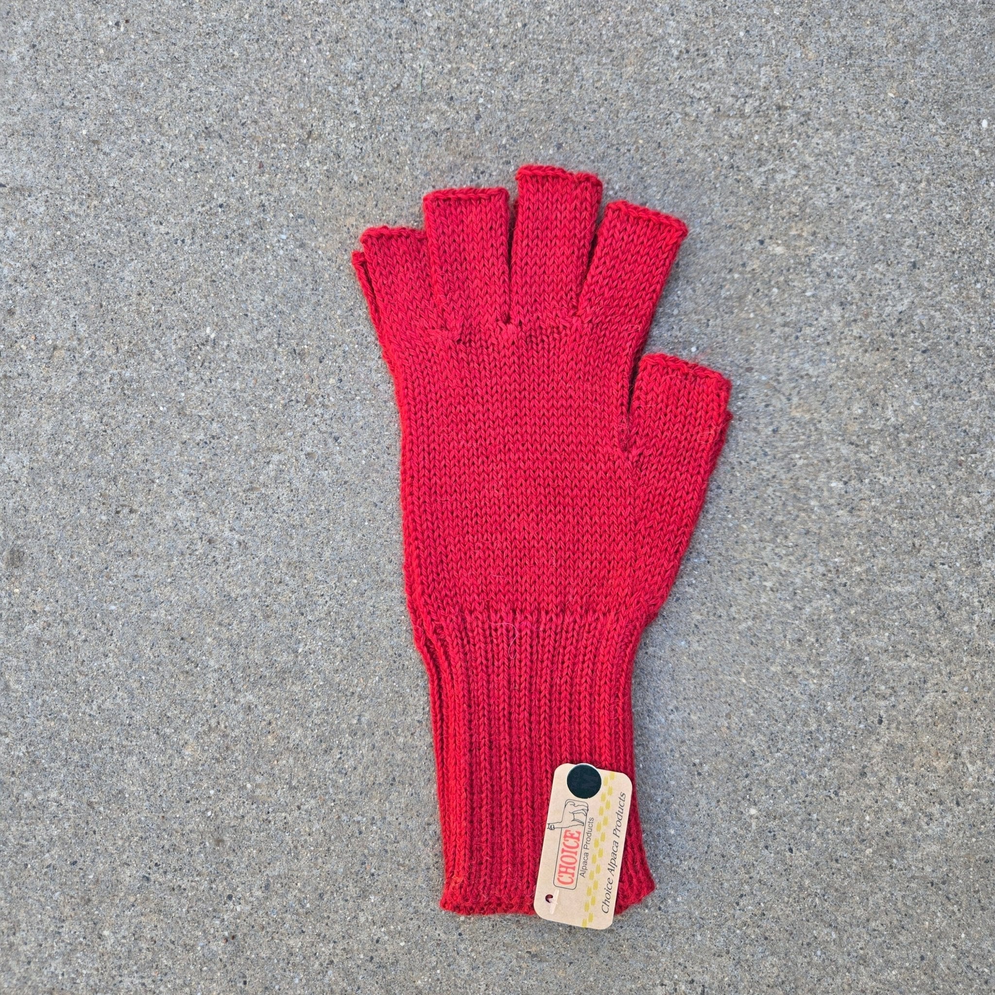 Colorful 100% Alpaca Fingerless Knit Alpaca Gloves - Che Cose Belle