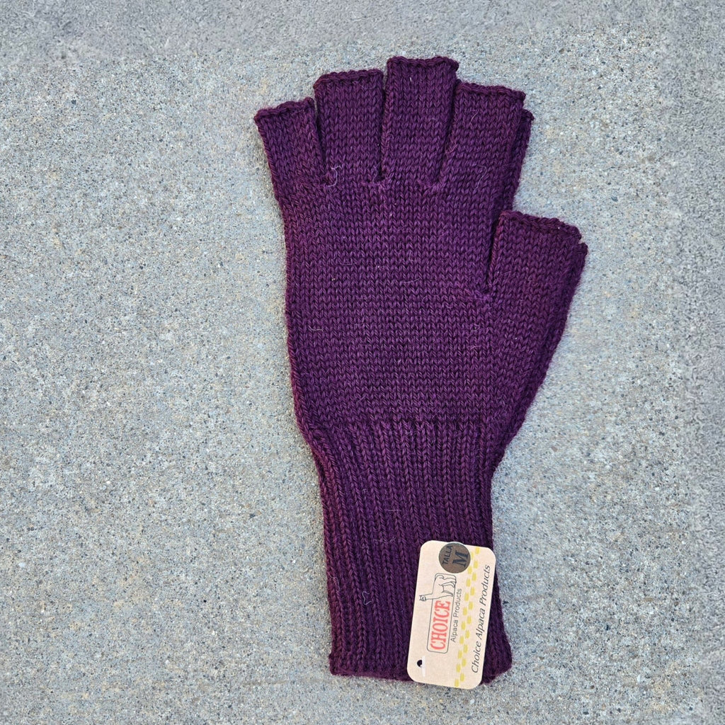 Colorful 100% Alpaca Fingerless Knit Alpaca Gloves - Che Cose Belle
