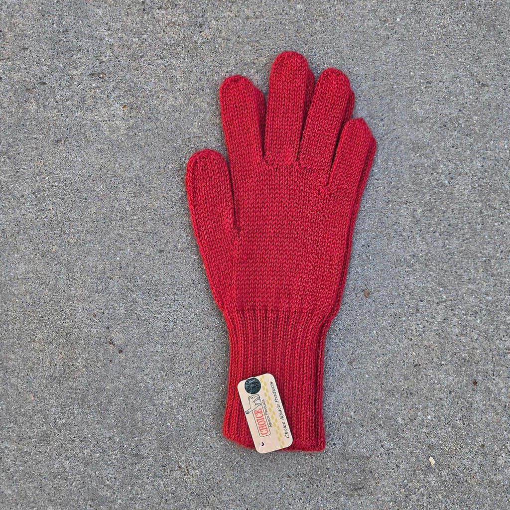 Colorful 100% Alpaca Full Fingered Knit Alpaca Gloves - Che Cose Belle