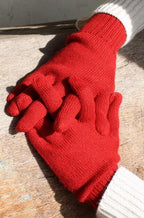 Colorful 100% Alpaca Full Fingered Knit Alpaca Gloves - Che Cose Belle