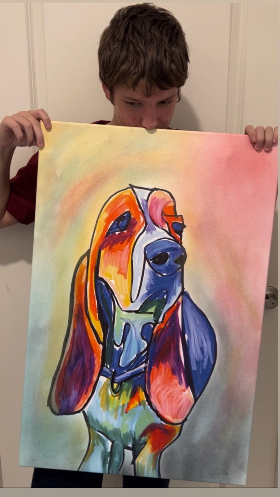 Colorful Basset - Art Prints - Che Cose Belle
