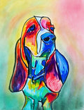 Colorful Basset - Art Prints - Che Cose Belle