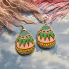 Colorful Easter Egg Acrylic Earrings