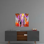 Colorful Elephant Glass Wall Art - Che Cose Belle