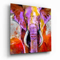 Colorful Elephant Glass Wall Art - Che Cose Belle