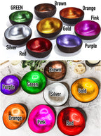 Coconut Rainbow Bowls Handcrafted Gold Leaf Polished Lacquered Eco Serve Bowls