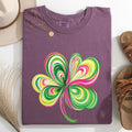 Colorful, Painted, St Patrick's Day, Shamrock, Clover, Lucky, Leprechaun Tshirt Comfort Colors T-Shirt - Che Cose Belle