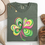 Colorful, Painted, St Patrick's Day, Shamrock, Clover, Lucky, Leprechaun Tshirt Comfort Colors T-Shirt - Che Cose Belle