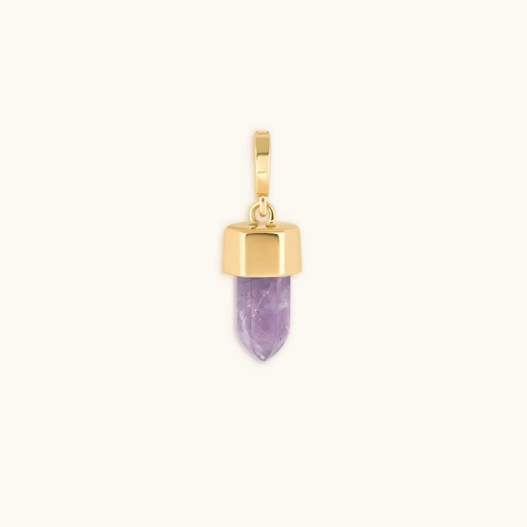 Comfort and Calm - Amethyst Pointer Charm - Che Cose Belle
