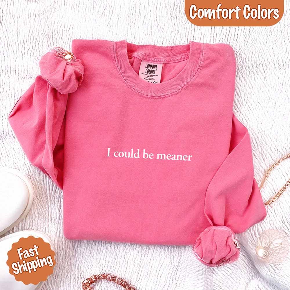 Comfort Colors I Could Be Meaner Long Sleeve Shirt - Che Cose Belle