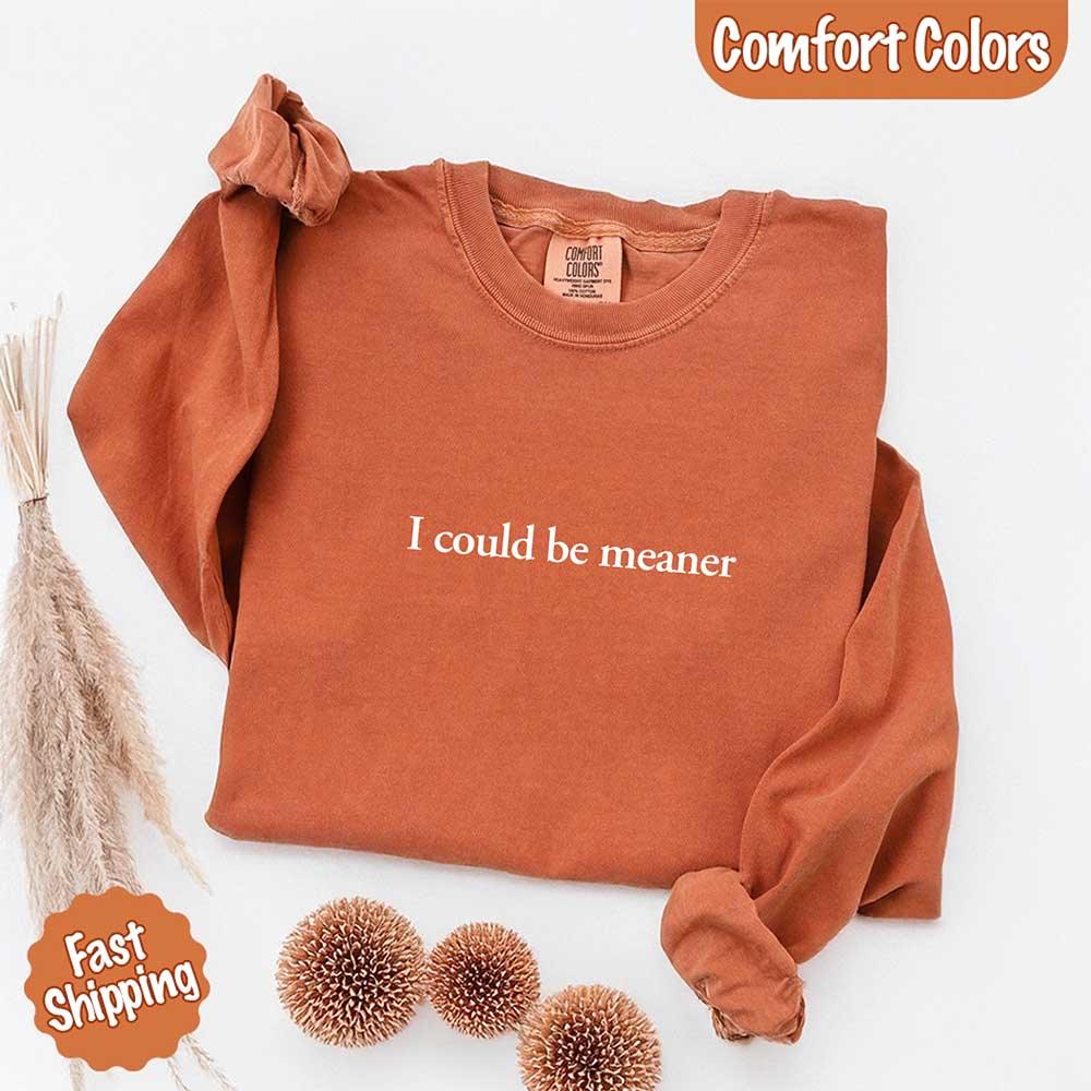 Comfort Colors I Could Be Meaner Long Sleeve Shirt - Che Cose Belle
