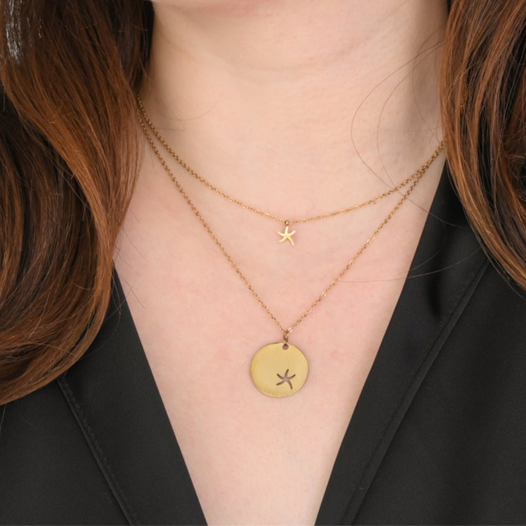 Community Gold Starfish Necklace Set - Che Cose Belle