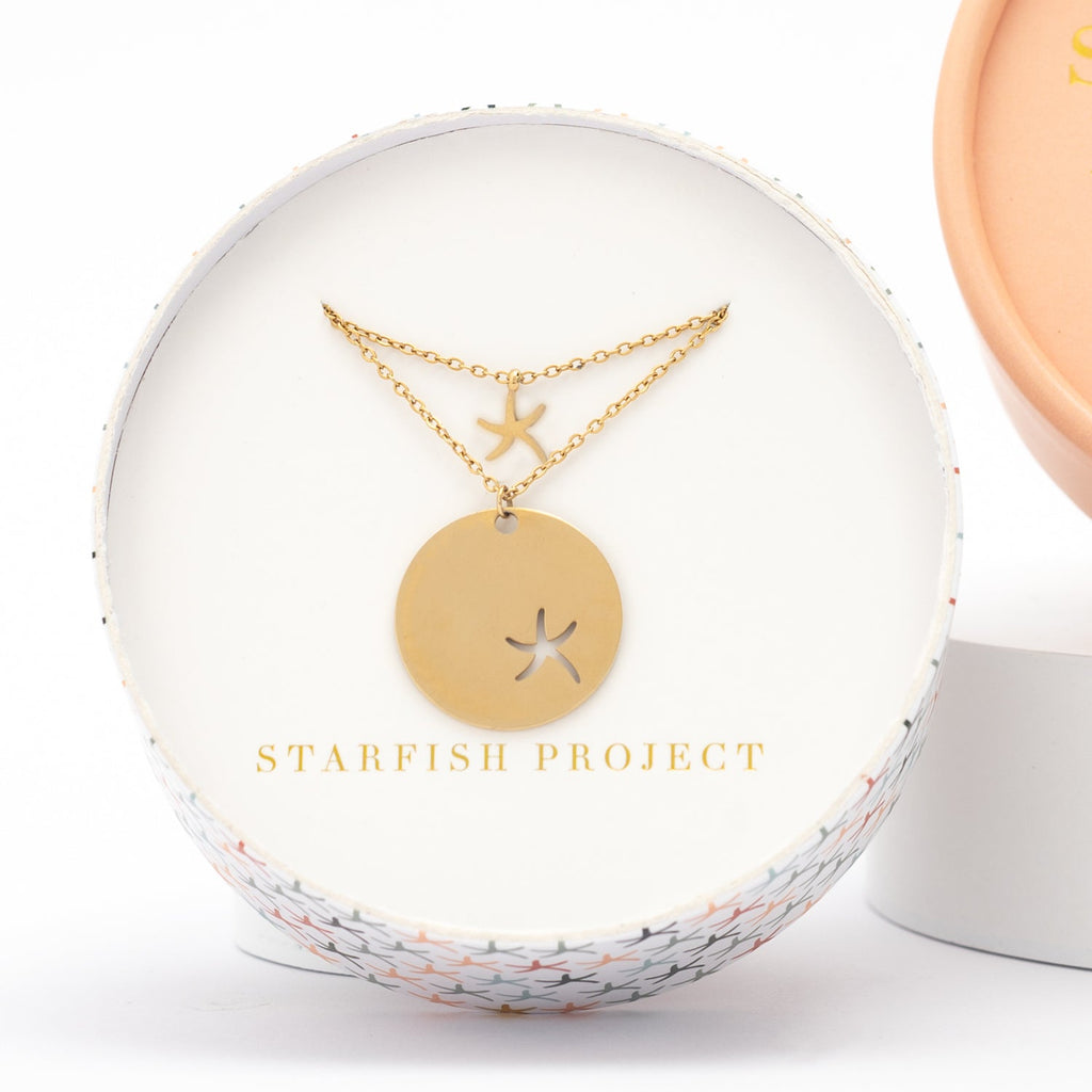 Community Gold Starfish Necklace Set - Che Cose Belle