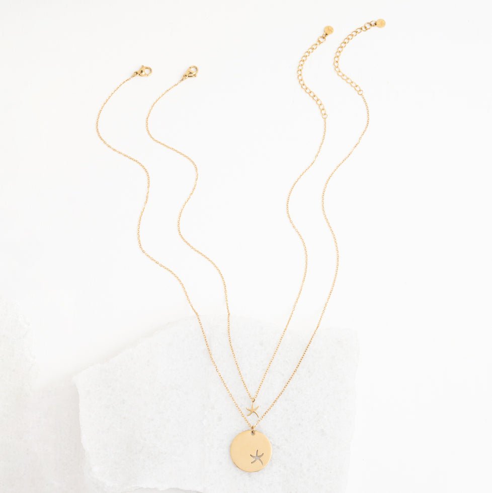 Community Gold Starfish Necklace Set - Che Cose Belle