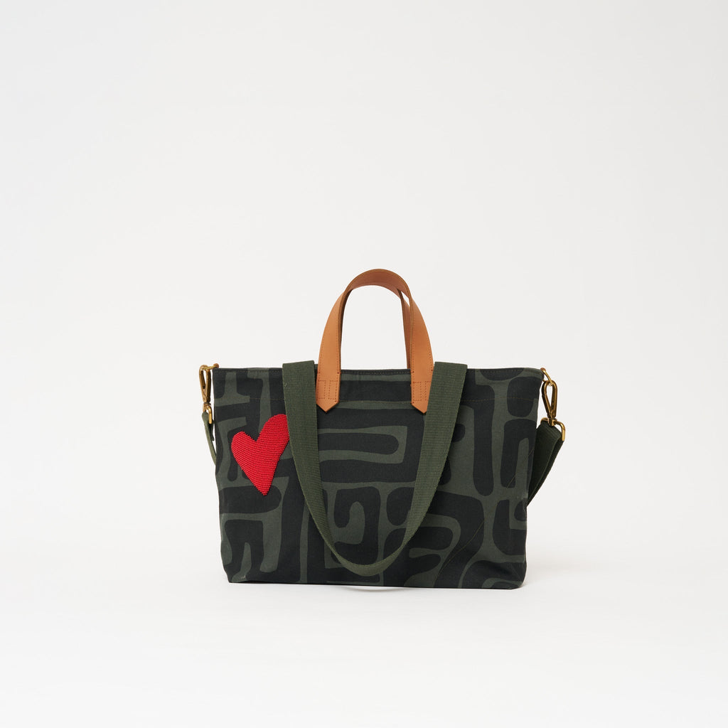 Commuter - Safari Kuba with Red Beaded Heart - Che Cose Belle