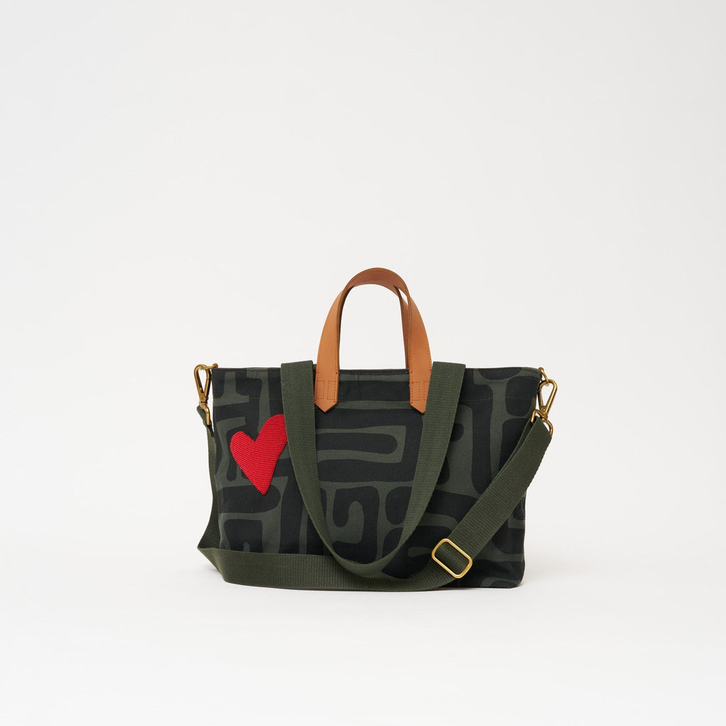 Commuter - Safari Kuba with Red Beaded Heart - Che Cose Belle