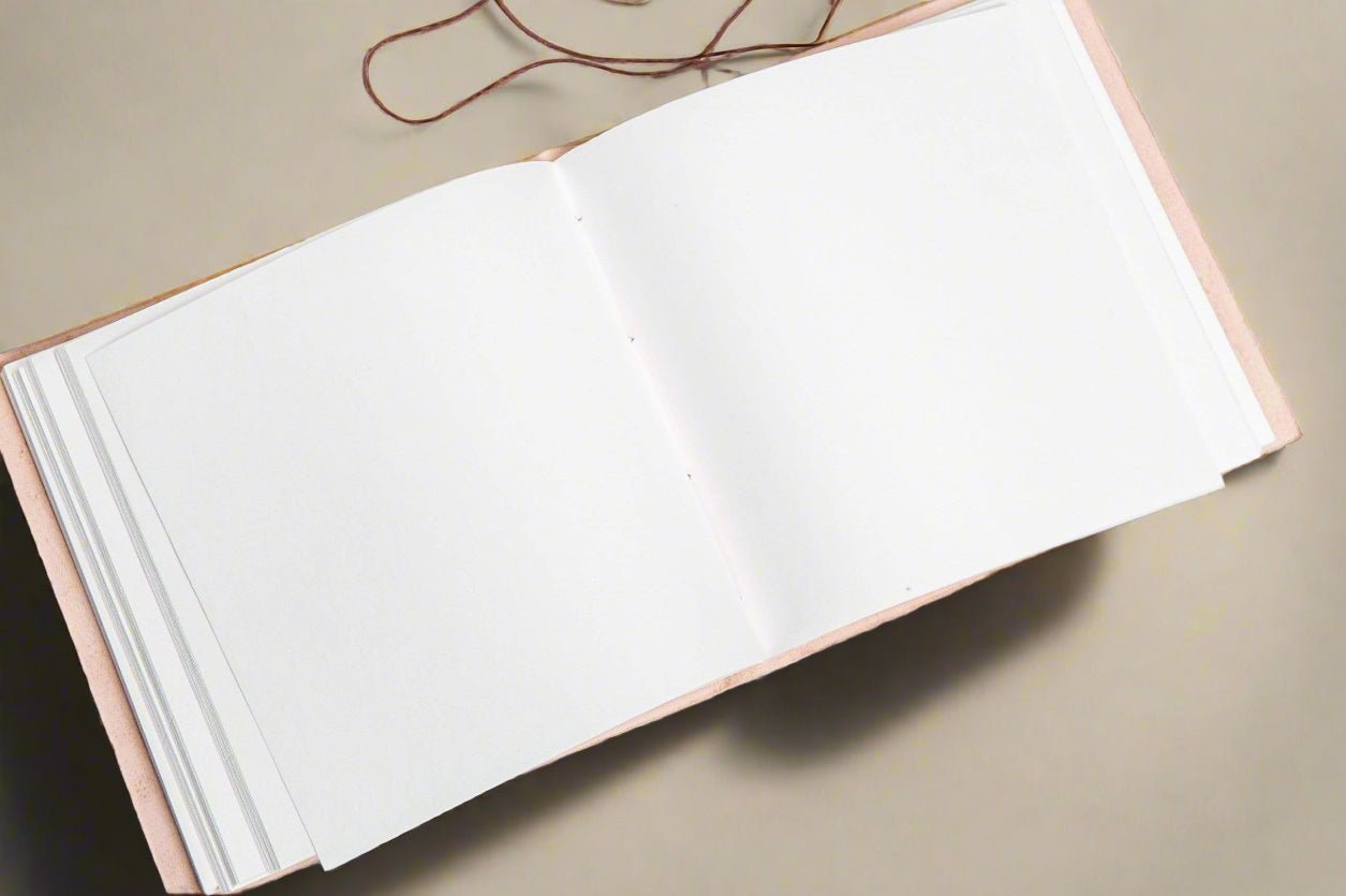 Compass 7x7 Artist Handmade Leather Journal - Che Cose Belle