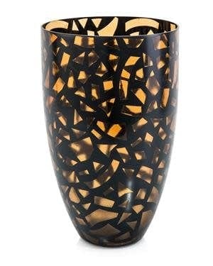 Confetti Amber and Black Vase - Final Sale - Che Cose Belle