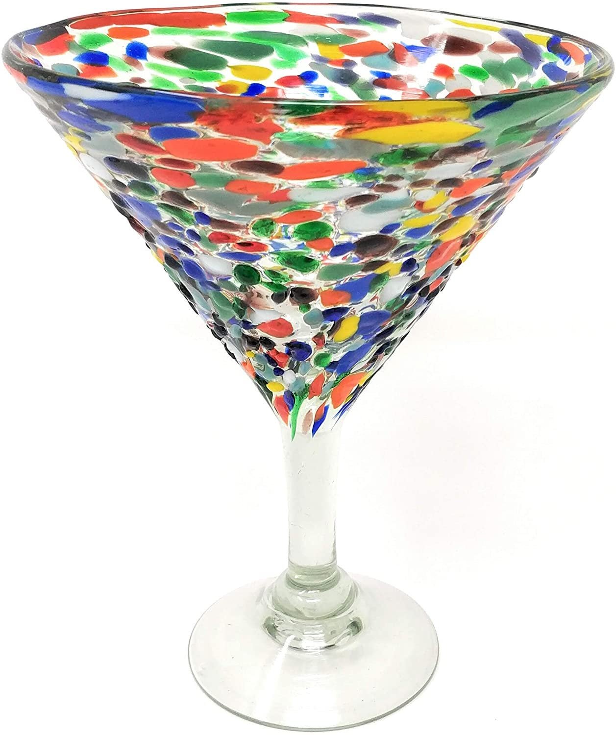 Confetti Rock Modern Margarita Glasses - Martini Style - Set of 4 - Che Cose Belle