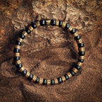 Conscious Awakening - Matte Onyx Mantra Barrel Bracelet - Che Cose Belle