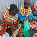 Conservation Pride & Purpose Hand Beaded Bracelet, Rainbow of Maasai Glass Beads - Che Cose Belle