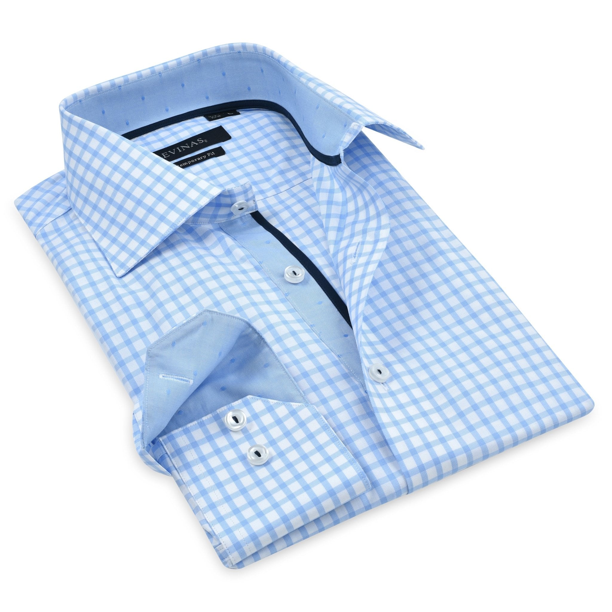 Contrast Collar Button - Up Shirt // - Contemporary Fit - contrast trimming - final sale - Che Cose Belle