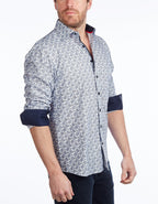 Contrast Collar Button - Up Shirt // Navy - Contemporary Fit - Contrast trimming - final sale - Che Cose Belle