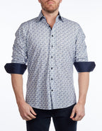 Contrast Collar Button - Up Shirt // Navy - Contemporary Fit - Contrast trimming - final sale - Che Cose Belle