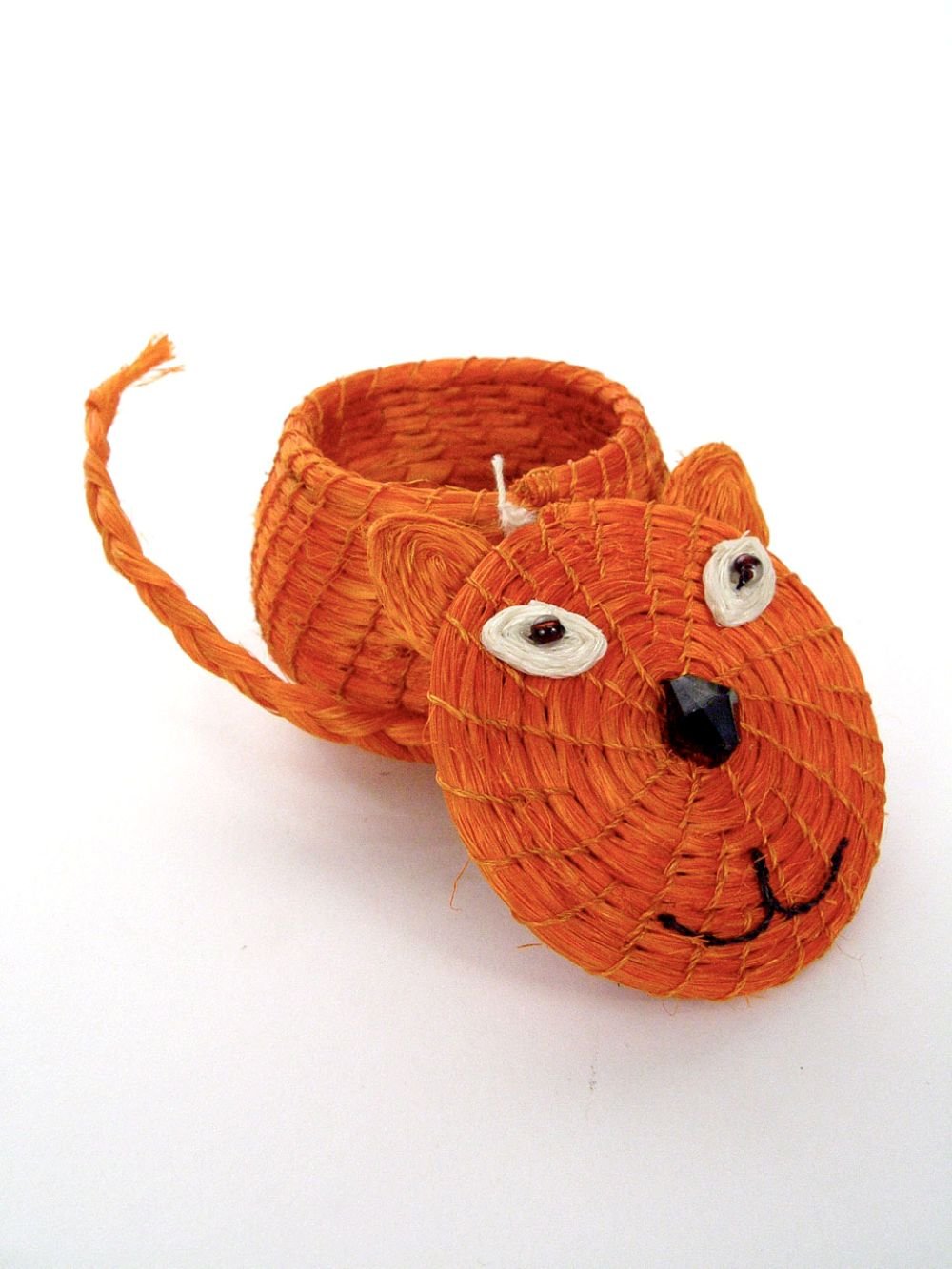 Cool Cat Lidded Basket - Che Cose Belle