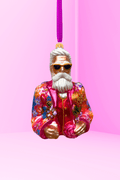 Cool - El Santa Polish Glass Ornament (Pink) - Che Cose Belle