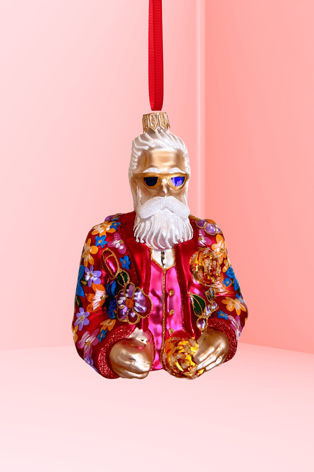 Cool - El Santa Polish Glass Ornament (Red) - Che Cose Belle