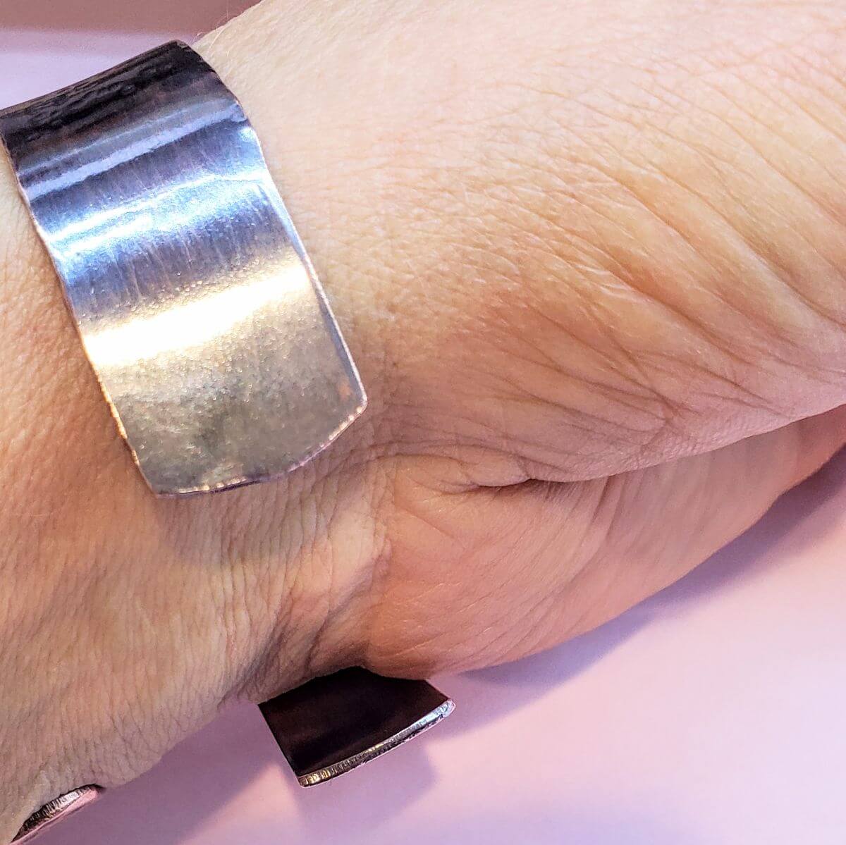 Copper Sculpted Angel Wing Frame Cuff Bracelet - Che Cose Belle