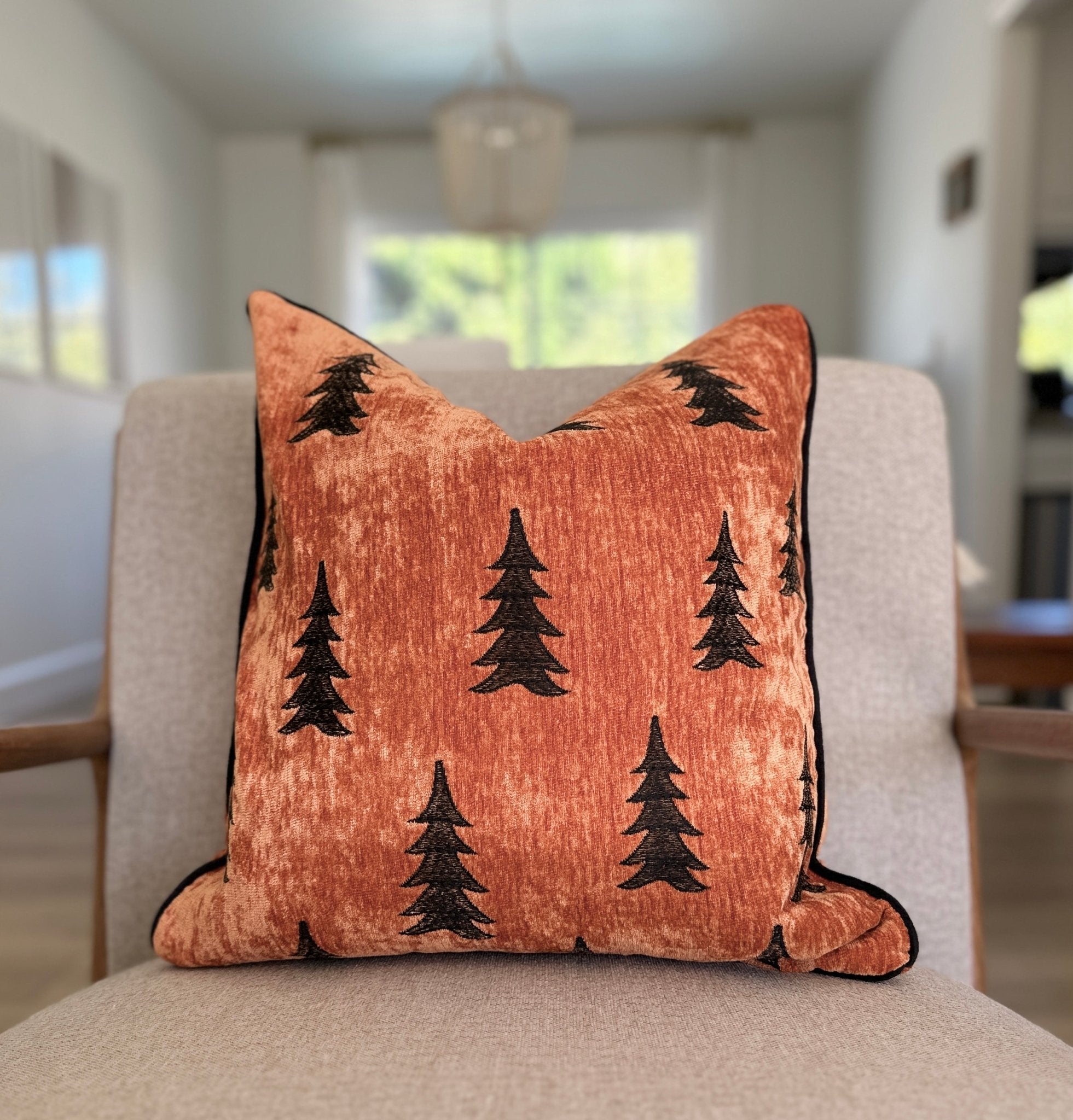 Copper Velvet Christmas Tree Pillow Cover - Che Cose Belle