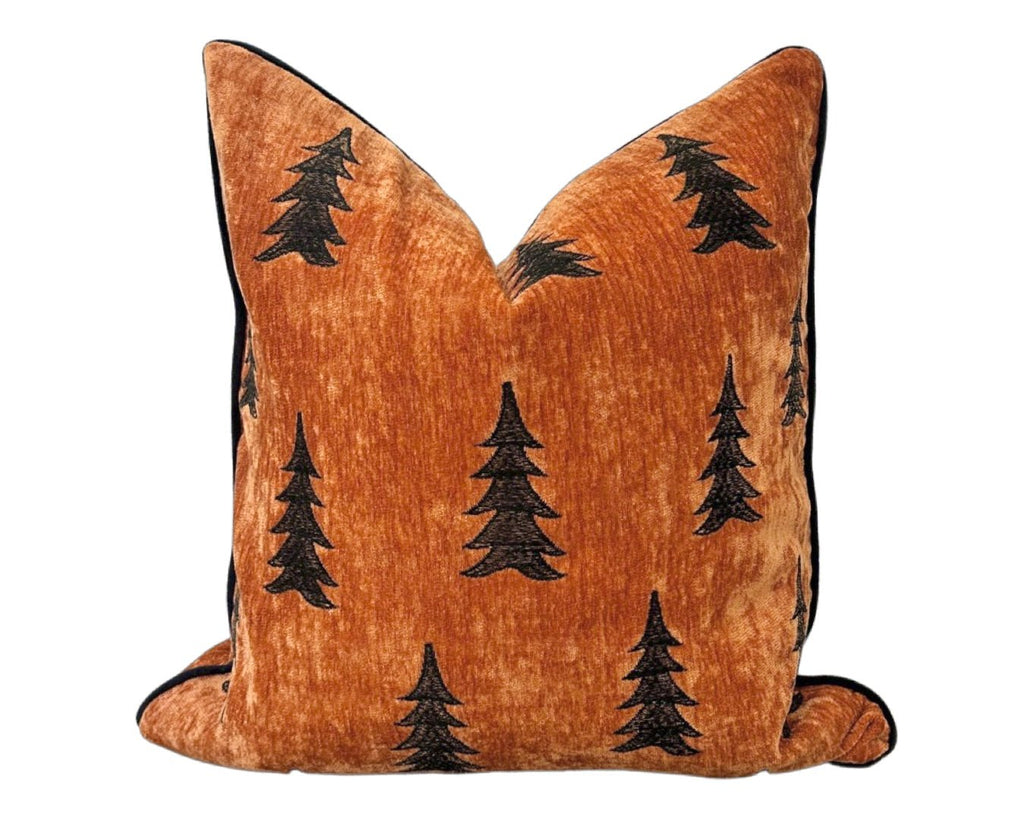 Copper Velvet Christmas Tree Pillow Cover - Che Cose Belle