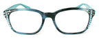 Coral, (Bling) Reading Glasses 4 Women W (Aquamarine, Black Diamond)Genuine European Crystals.(Teal Blue) Marble Pattern Frame. - Che Cose Belle