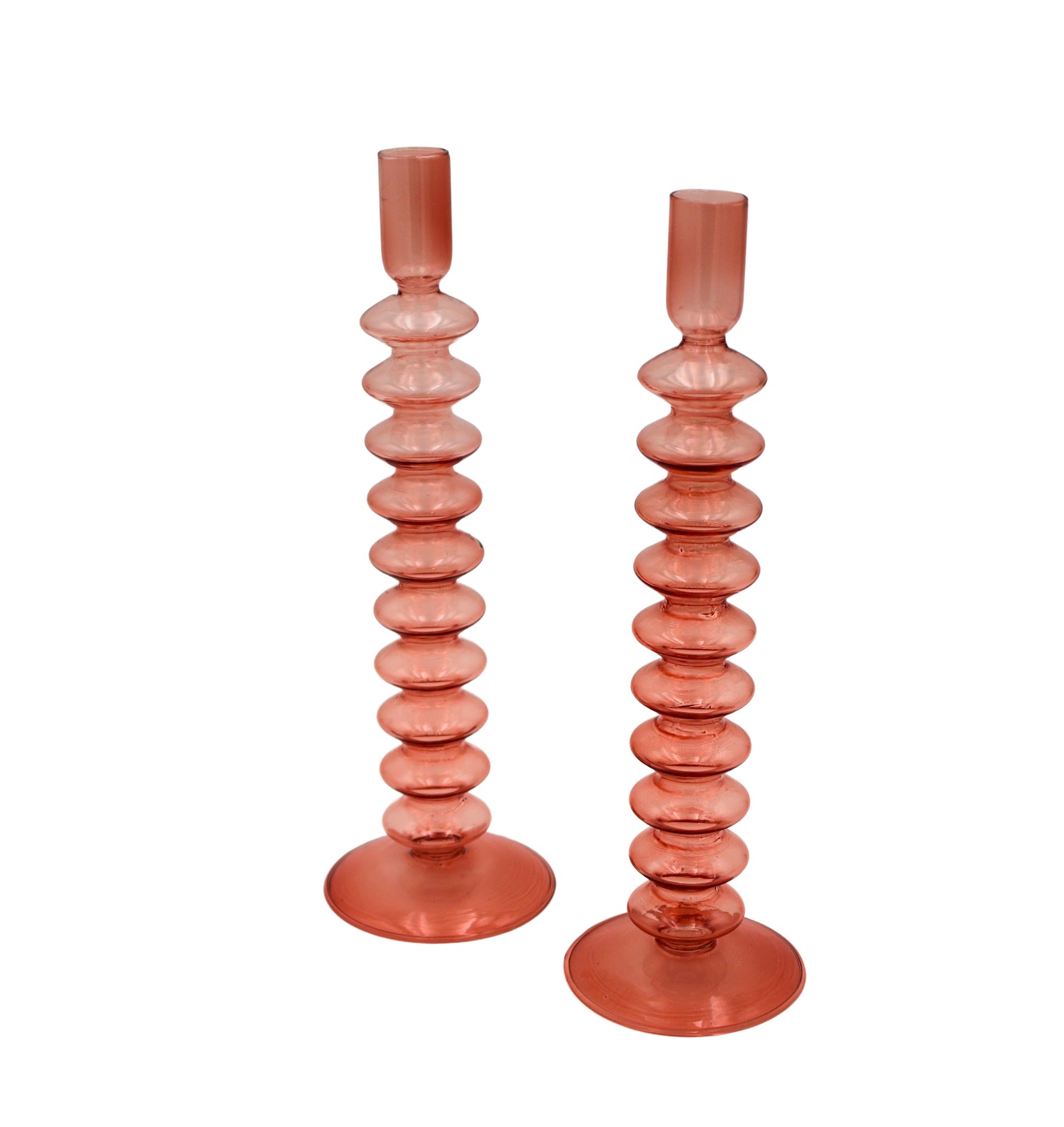 Coraline Peach Candle Holder - Pair - Che Cose Belle