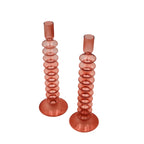 Coraline Peach Candle Holder - Pair - Che Cose Belle