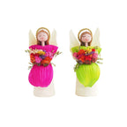 Corn Husk Flower Angel Table Decor - Che Cose Belle