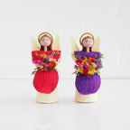 Corn Husk Flower Angel Table Decor - Che Cose Belle