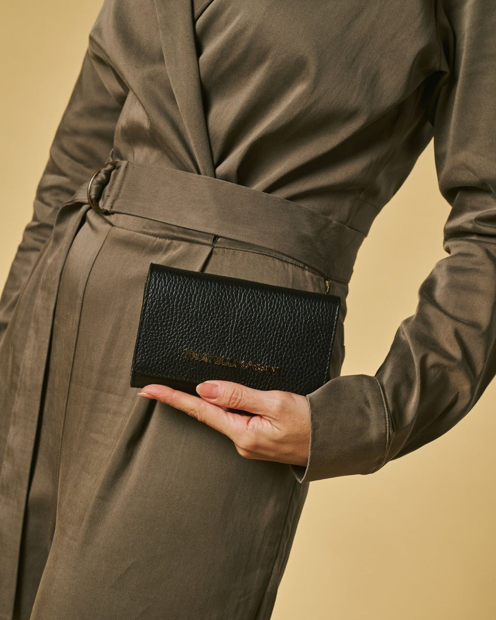 Costanza (black) - Italian calf leather women’s wallet - Che Cose Belle